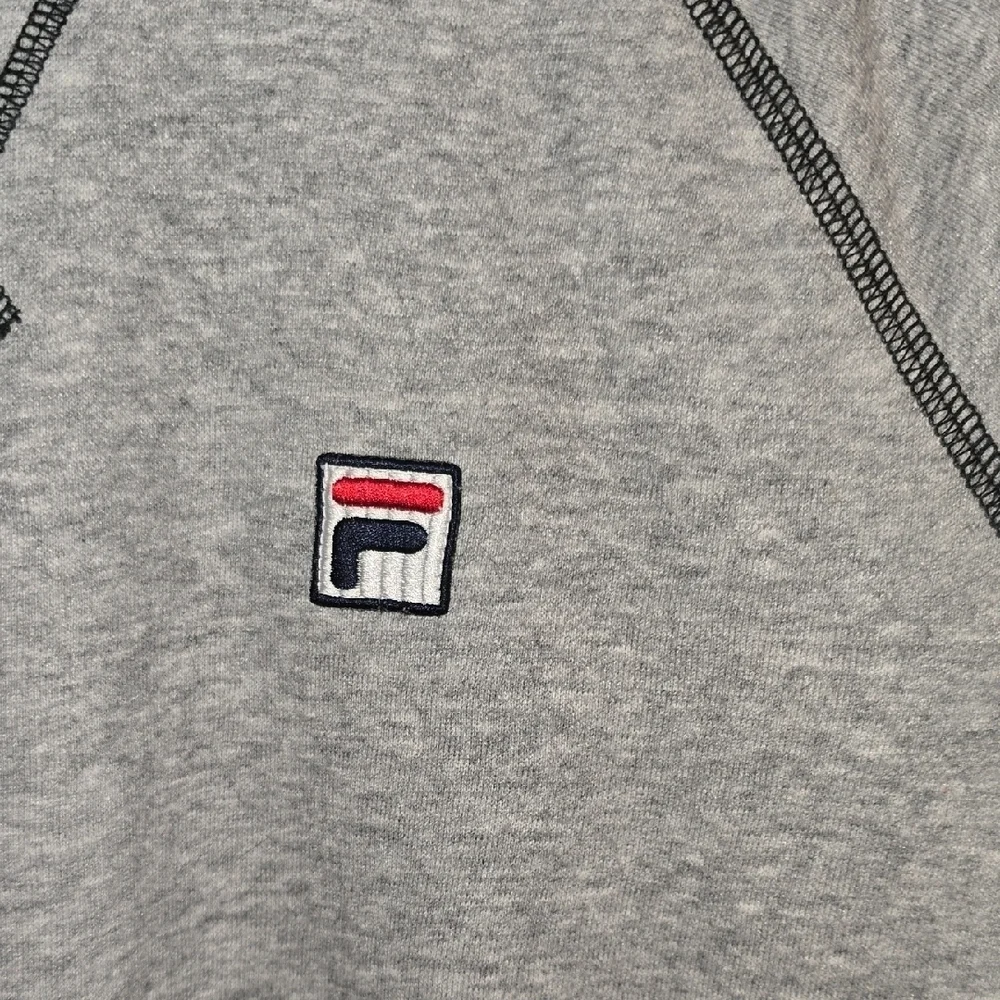 Fila Heather Gray Men's Crewneck Sweater With Embroidery LOT N